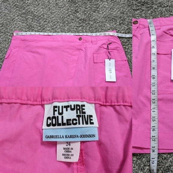 ✨3/$15  NWT Future Collective Target pink mini skirt 24 - Picture 8 of 8